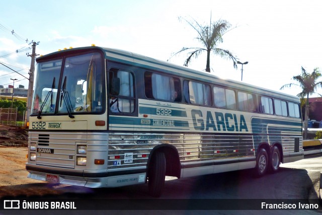 Viação Garcia 5392 na cidade de Londrina, Paraná, Brasil, por Francisco Ivano. Número da foto: #7245080.