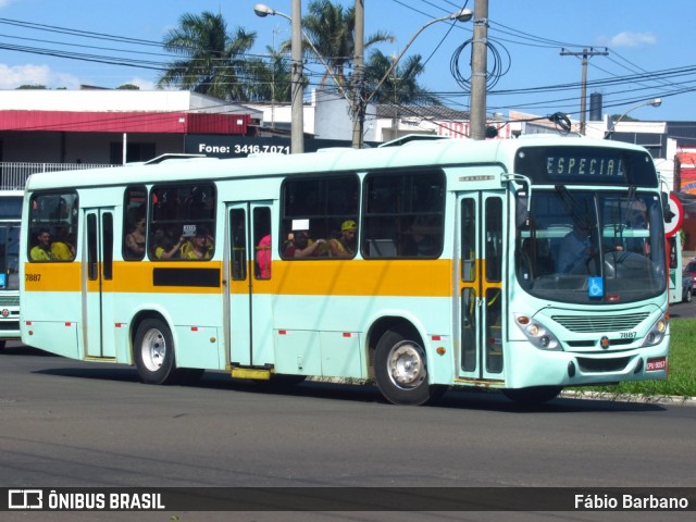 Viação Paraty 7887 na cidade de São Carlos, São Paulo, Brasil, por Fábio Barbano. ID da foto: 7246568.