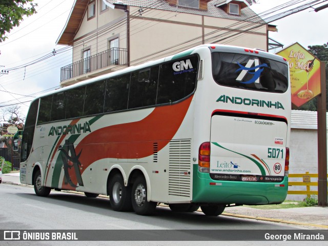 Empresa de Transportes Andorinha 5071 na cidade de Campos do Jordão, São Paulo, Brasil, por George Miranda. ID da foto: 7245305.