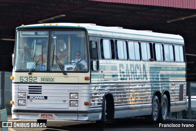 Viação Garcia 5392 na cidade de Londrina, Paraná, Brasil, por Francisco Ivano. ID da foto: 7245058.