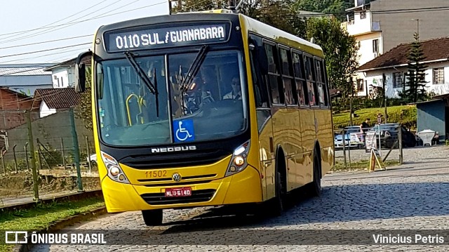 Gidion Transporte e Turismo 11502 na cidade de Joinville, Santa Catarina, Brasil, por Vinicius Petris. Número da foto: #7247898.