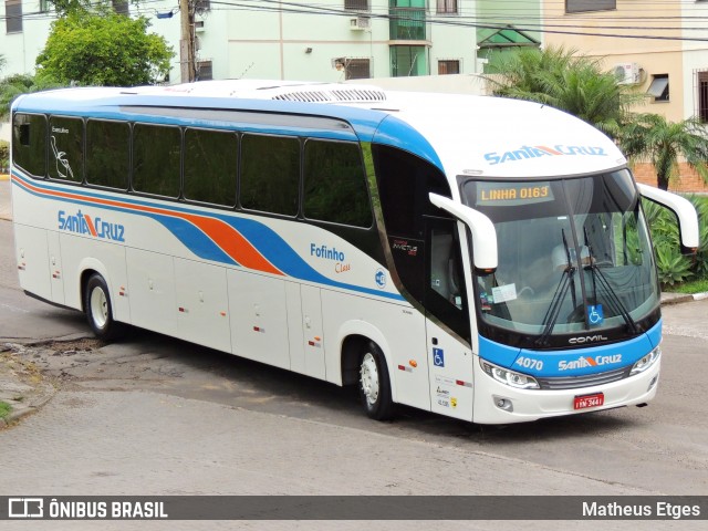 VUSC - Viação União Santa Cruz 4070 na cidade de Santa Maria, Rio Grande do Sul, Brasil, por Matheus Etges. Número da foto: #7249152.