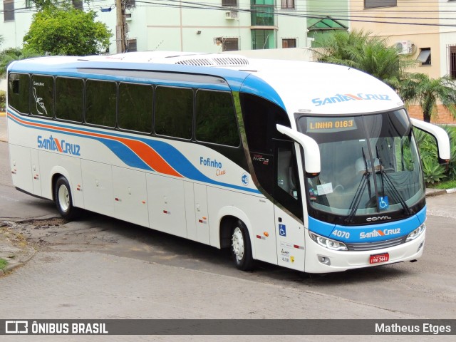 VUSC - Viação União Santa Cruz 4070 na cidade de Santa Maria, Rio Grande do Sul, Brasil, por Matheus Etges. ID da foto: 7249152.