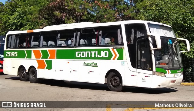 Empresa Gontijo de Transportes 21195 na cidade de São Paulo, São Paulo, Brasil, por Matheus Oliveira. ID da foto: 7248543.