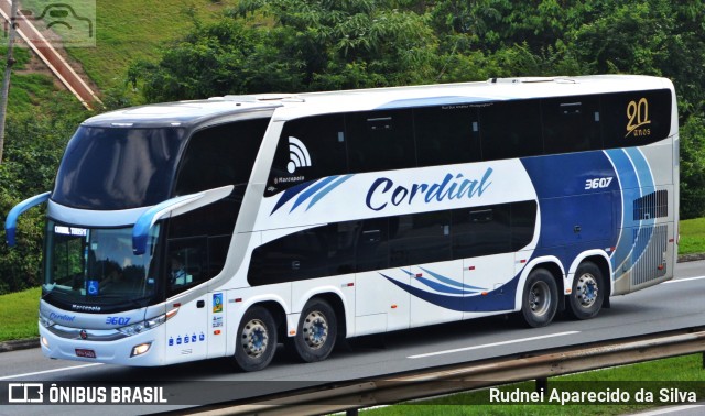 Viação Cordial Transportes e Turismo 3607 na cidade de Santa Isabel, São Paulo, Brasil, por Rudnei Aparecido da Silva. ID da foto: 7248671.