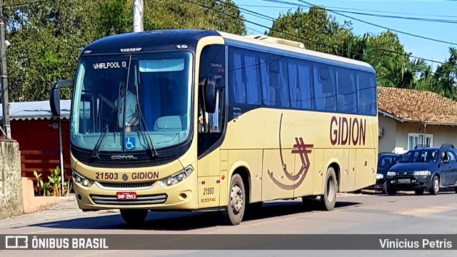 Gidion Transporte e Turismo 21503 na cidade de Joinville, Santa Catarina, Brasil, por Vinicius Petris. Número da foto: #7247889.