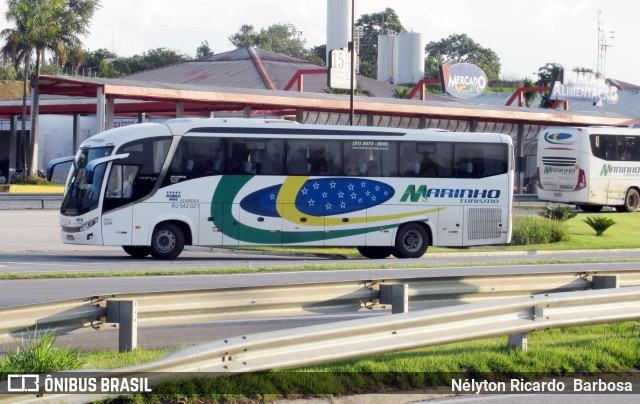 Marinho Transporte e Turismo RJ 542.021 na cidade de Ribeirão Vermelho, Minas Gerais, Brasil, por Nélyton Ricardo  Barbosa. ID da foto: 7249899.