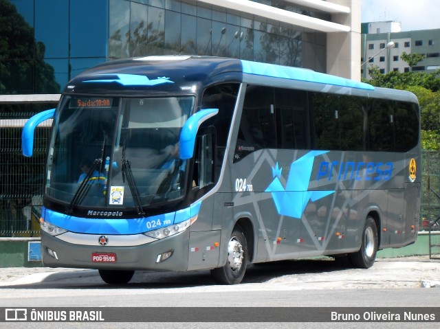 Viação Princesa dos Inhamuns 703 na cidade de Fortaleza, Ceará, Brasil, por Bruno Oliveira Nunes. Número da foto: #7248613.