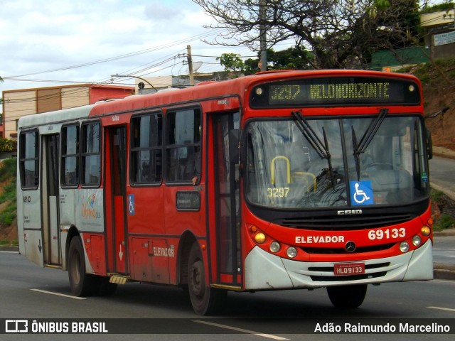 Viação Santa Edwiges 69133 na cidade de Belo Horizonte, Minas Gerais, Brasil, por Adão Raimundo Marcelino. Número da foto: #7197887.