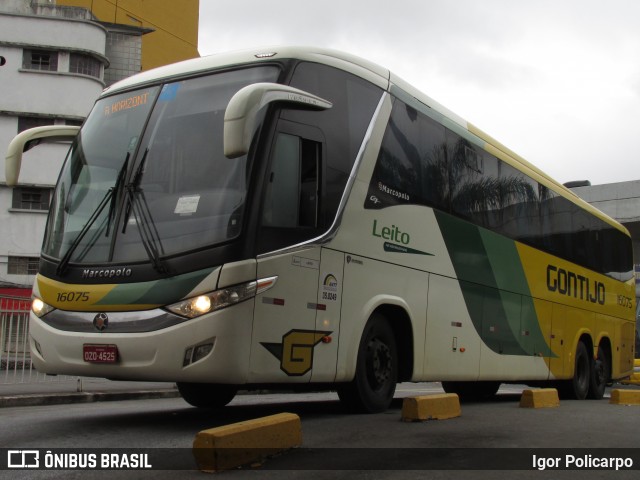 Empresa Gontijo de Transportes 16075 na cidade de Belo Horizonte, Minas Gerais, Brasil, por Igor Policarpo. ID da foto: 7252138.