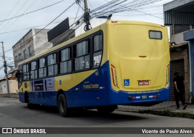 Trancid - Transporte Cidade de Divinópolis 191 na cidade de Divinópolis, Minas Gerais, Brasil, por Vicente de Paulo Alves. ID da foto: 7252037.