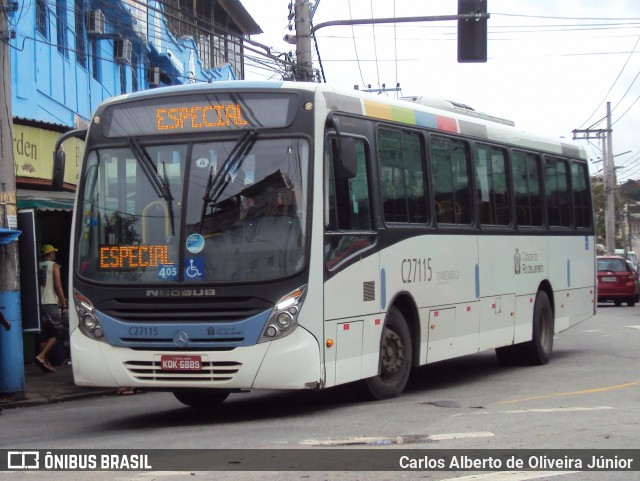 Caprichosa Auto Ônibus C27115 na cidade de Rio de Janeiro, Rio de Janeiro, Brasil, por Carlos Alberto de Oliveira Júnior. ID da foto: 7251430.