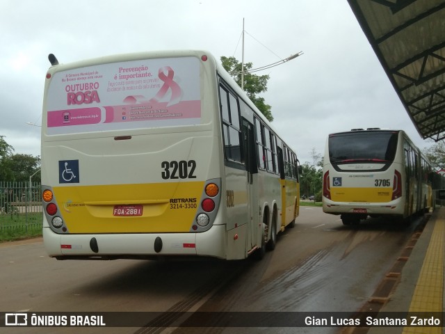 Empresa de Transporte São Judas Tadeu 3202 na cidade de Rio Branco, Acre, Brasil, por Gian Lucas  Santana Zardo. ID da foto: 7254650.