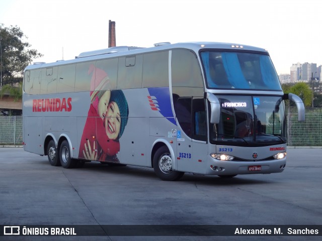 Reunidas Transportes Coletivos 35213 na cidade de Curitiba, Paraná, Brasil, por Alexandre M.  Sanches. Número da foto: #7255599.
