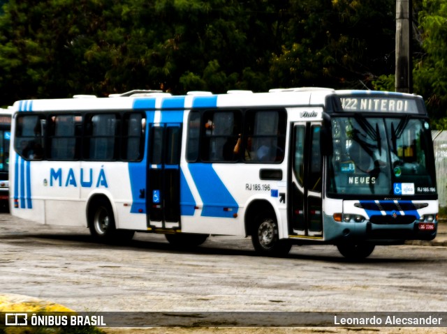 Viação Mauá RJ 185.196 na cidade de Niterói, Rio de Janeiro, Brasil, por Leonardo Alecsander. Número da foto: #7253601.