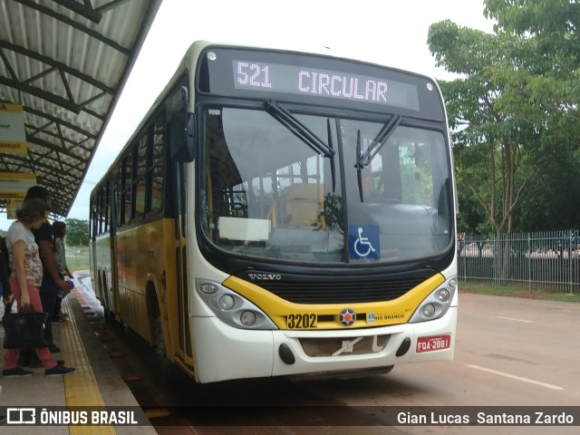 Empresa de Transporte São Judas Tadeu 3202 na cidade de Rio Branco, Acre, Brasil, por Gian Lucas  Santana Zardo. ID da foto: 7254642.