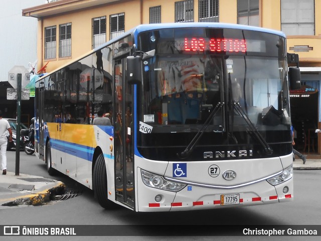 AMSA - Autotransportes Moravia 27 na cidade de San José, San José, Costa Rica, por Christopher Gamboa. Número da foto: #7255823.