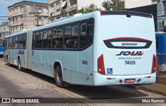 SOUL - Sociedade de Ônibus União Ltda. 7409 na cidade de Porto Alegre, Rio Grande do Sul, Brasil, por Max Ramos. Número da foto: #7255536.