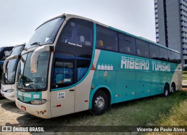 Ribeiro Turismo 2850 na cidade de Aparecida, São Paulo, Brasil, por Vicente de Paulo Alves. ID da foto: 7253355.