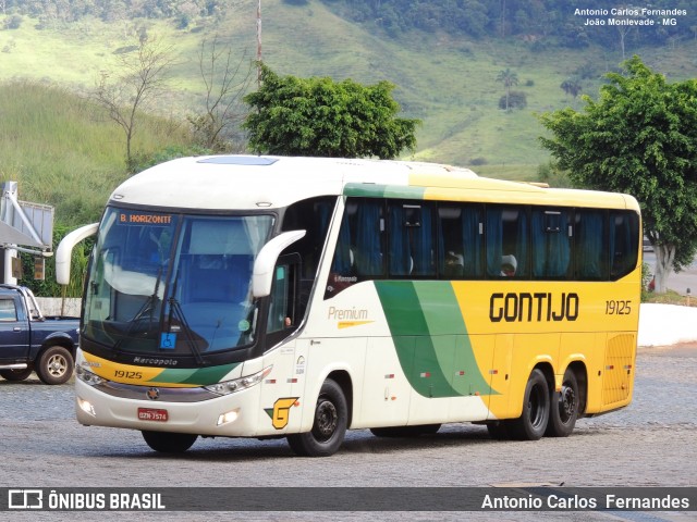 Empresa Gontijo de Transportes 19125 na cidade de João Monlevade, Minas Gerais, Brasil, por Antonio Carlos Fernandes. ID da foto: 7253388.