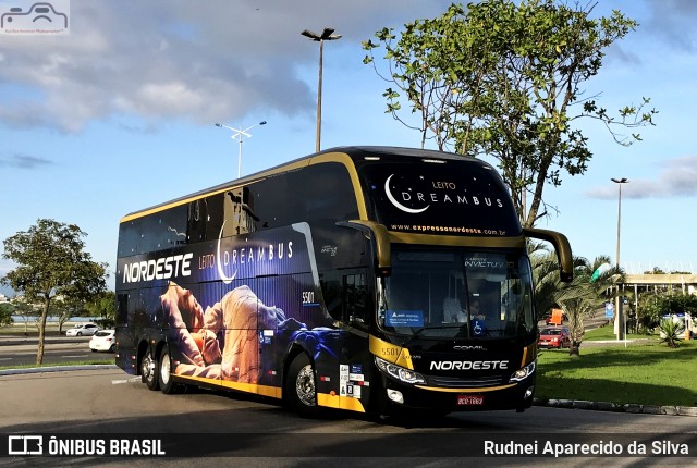 Expresso Nordeste 5501 na cidade de Florianópolis, Santa Catarina, Brasil, por Rudnei Aparecido da Silva. ID da foto: 7253334.