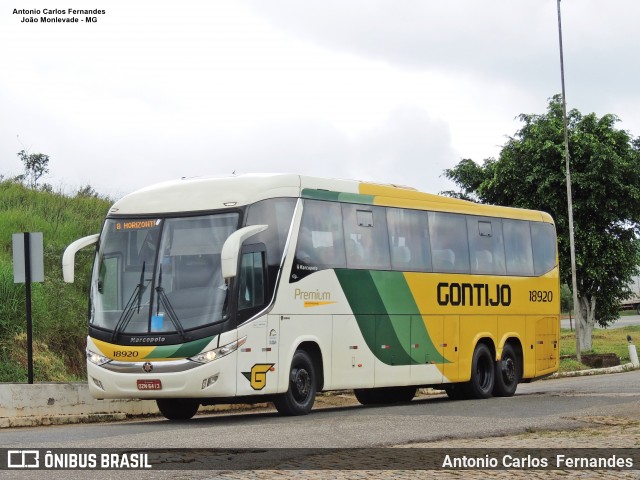 Empresa Gontijo de Transportes 18920 na cidade de João Monlevade, Minas Gerais, Brasil, por Antonio Carlos Fernandes. Número da foto: #7253386.
