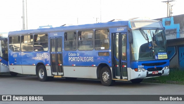 SOPAL - Sociedade de Ônibus Porto-Alegrense Ltda. 6664 na cidade de Porto Alegre, Rio Grande do Sul, Brasil, por Davi Borba. ID da foto: 7254204.