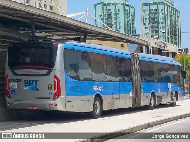 Transportes Barra E13432C na cidade de Rio de Janeiro, Rio de Janeiro, Brasil, por Jorge Gonçalves. ID da foto: 7257509.