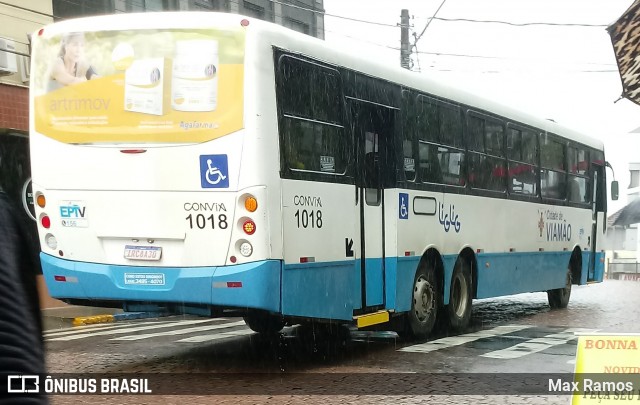 Empresa de Transporte Coletivo Viamão 1018 na cidade de Viamão, Rio Grande do Sul, Brasil, por Max Ramos. ID da foto: 7258632.