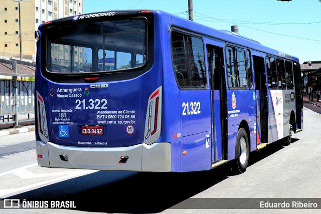 Viação Osasco 21.322 na cidade de Osasco, São Paulo, Brasil, por Eduardo Ribeiro. ID da foto: 7259277.