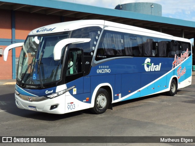 Citral Transporte e Turismo 903 na cidade de Porto Alegre, Rio Grande do Sul, Brasil, por Matheus Etges. ID da foto: 7257785.