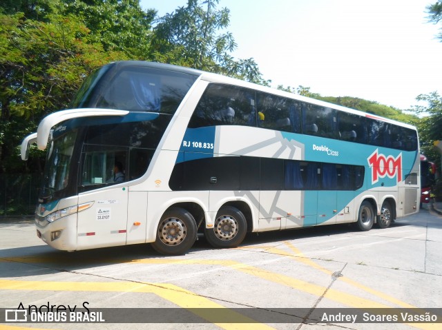 Auto Viação 1001 RJ 108.835 na cidade de São Paulo, São Paulo, Brasil, por Andrey  Soares Vassão. Número da foto: #7258575.