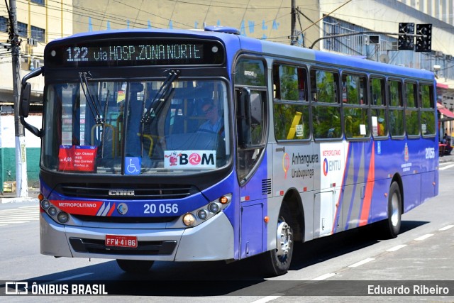 Auto Viação Urubupungá 20.056 na cidade de Osasco, São Paulo, Brasil, por Eduardo Ribeiro. ID da foto: 7259272.