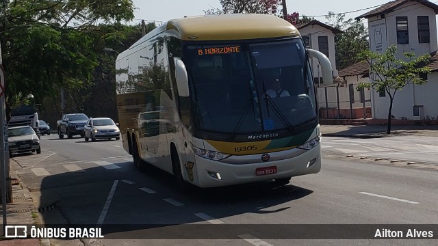 Empresa Gontijo de Transportes 19305 na cidade de Belo Horizonte, Minas Gerais, Brasil, por Ailton Alves. ID da foto: 7257050.