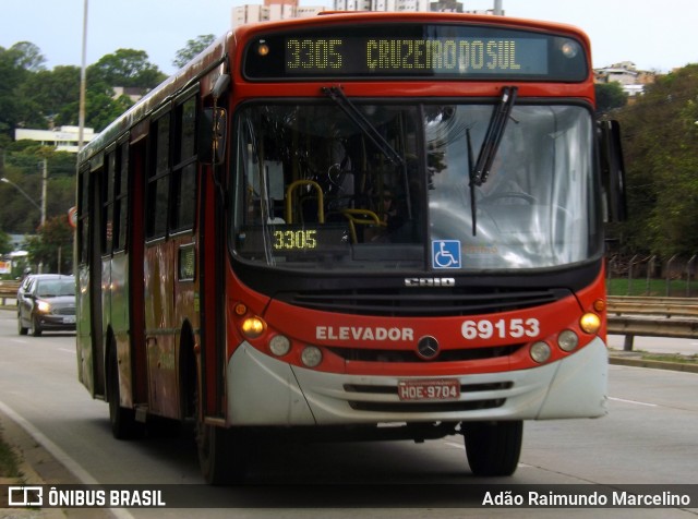 Viação Santa Edwiges 69153 na cidade de Belo Horizonte, Minas Gerais, Brasil, por Adão Raimundo Marcelino. Número da foto: #7259061.