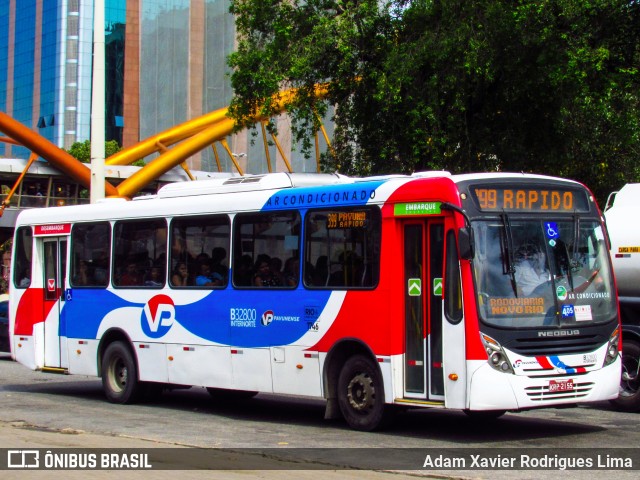 Viação Pavunense B32800 na cidade de Rio de Janeiro, Rio de Janeiro, Brasil, por Adam Xavier Rodrigues Lima. ID da foto: 7260436.