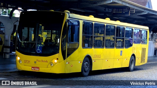 Transtusa - Transporte e Turismo Santo Antônio 0731 na cidade de Joinville, Santa Catarina, Brasil, por Vinicius Petris. Número da foto: #7260273.