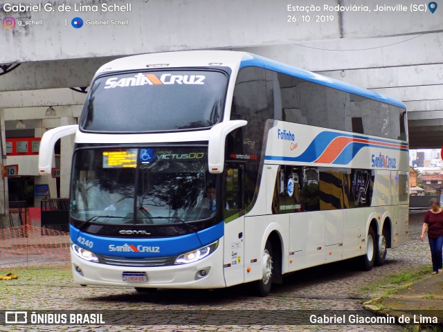 VUSC - Viação União Santa Cruz 4240 na cidade de Joinville, Santa Catarina, Brasil, por Gabriel Giacomin de Lima. Número da foto: #7260921.