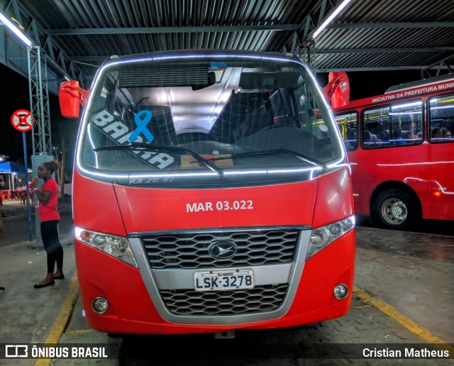 EPT - Empresa Pública de Transportes de Maricá MAR 03.022 na cidade de Maricá, Rio de Janeiro, Brasil, por Cristian Matheus. ID da foto: 7260957.