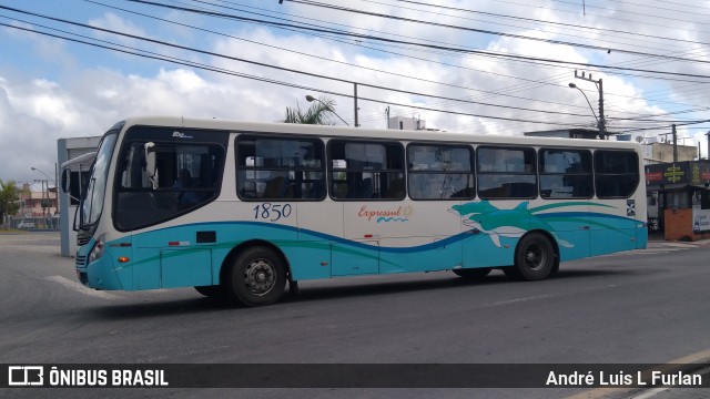 Expressul - Londpart S.A Transportes Urbanos 1850 na cidade de Balneário Camboriú, Santa Catarina, Brasil, por André Luis L Furlan. Número da foto: #7259870.