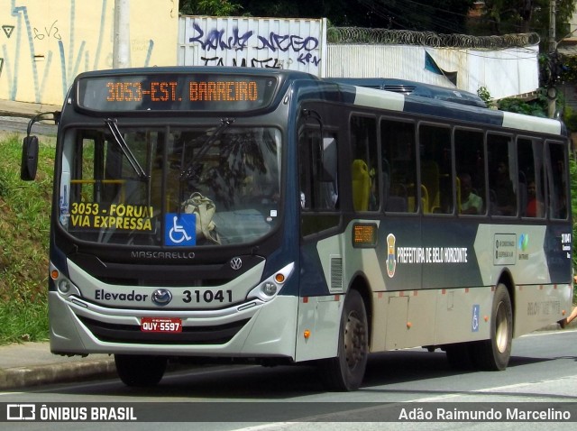 Viação Zurick 31041 na cidade de Belo Horizonte, Minas Gerais, Brasil, por Adão Raimundo Marcelino. ID da foto: 7261794.