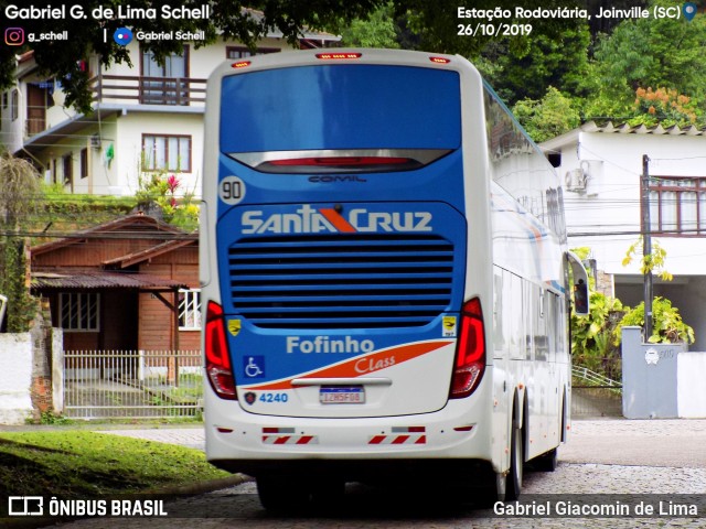 VUSC - Viação União Santa Cruz 4240 na cidade de Joinville, Santa Catarina, Brasil, por Gabriel Giacomin de Lima. Número da foto: #7260925.