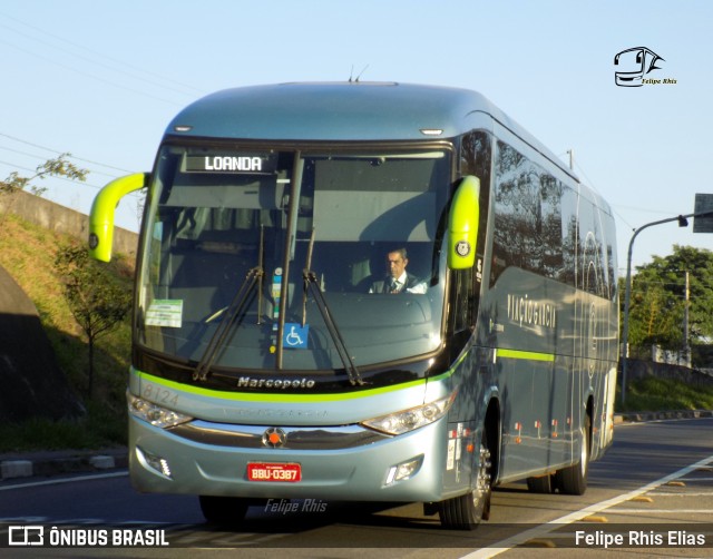 Viação Garcia 8124 na cidade de Campinas, São Paulo, Brasil, por Felipe Rhis Elias. ID da foto: 7260610.