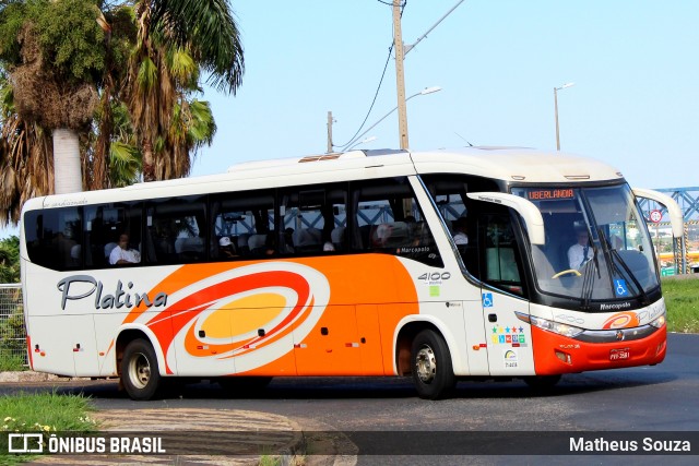 Viação Platina 4100 na cidade de Uberlândia, Minas Gerais, Brasil, por Matheus Souza. Número da foto: #7260950.