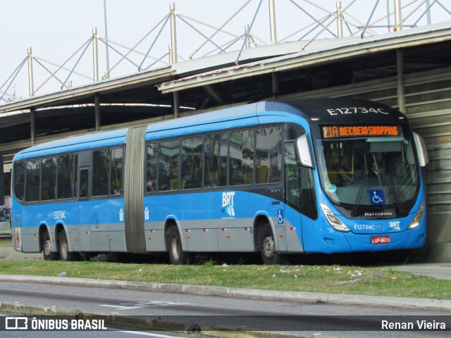 Viação Normandy do Triângulo E12734C na cidade de Rio de Janeiro, Rio de Janeiro, Brasil, por Renan Vieira. ID da foto: 7263507.