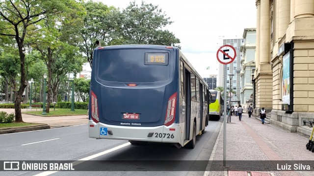 SM Transportes 20726 na cidade de Belo Horizonte, Minas Gerais, Brasil, por Luiz Silva. Número da foto: #7263264.