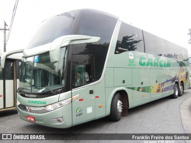 Viação Garcia 7047 na cidade de São Paulo, São Paulo, Brasil, por Franklin Freire dos Santos. Número da foto: #7265080.
