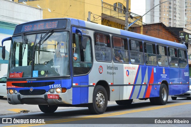 Viação Pirajuçara 11.655 na cidade de Taboão da Serra, São Paulo, Brasil, por Eduardo Ribeiro. Número da foto: #7262617.