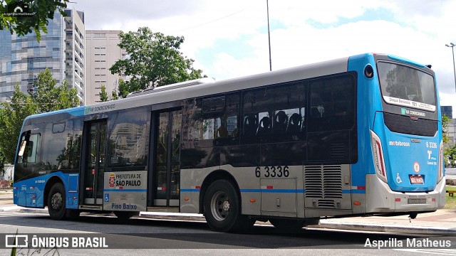 Viação Paratodos > São Jorge > Metropolitana São Paulo > Mobibrasil 6 3336 na cidade de São Paulo, São Paulo, Brasil, por Asprilla Matheus. Número da foto: #7264744.