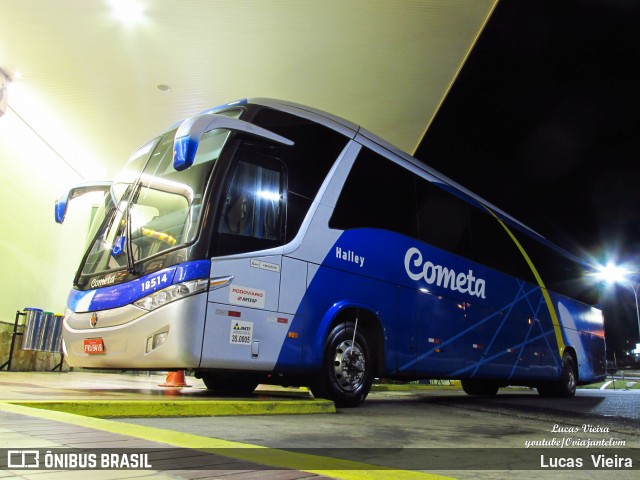 Viação Cometa 18514 na cidade de Oliveira, Minas Gerais, Brasil, por Lucas Vieira. ID da foto: 7263466.